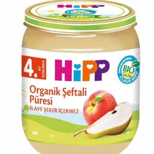 پوره میوه ارگانیک هلو و گلابی HIPP ORGANIK SEFTALI PURESI هیپ 125 گرم